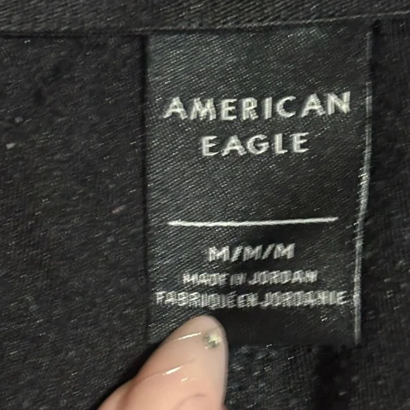 American Eagle Jogger Sweatpants Men’s M Black Zip Pockets Athletic - Picture 3 of 10